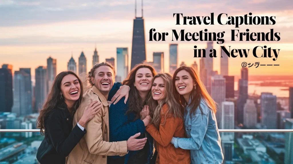 Travel Captions for Meeting Friends in a New City