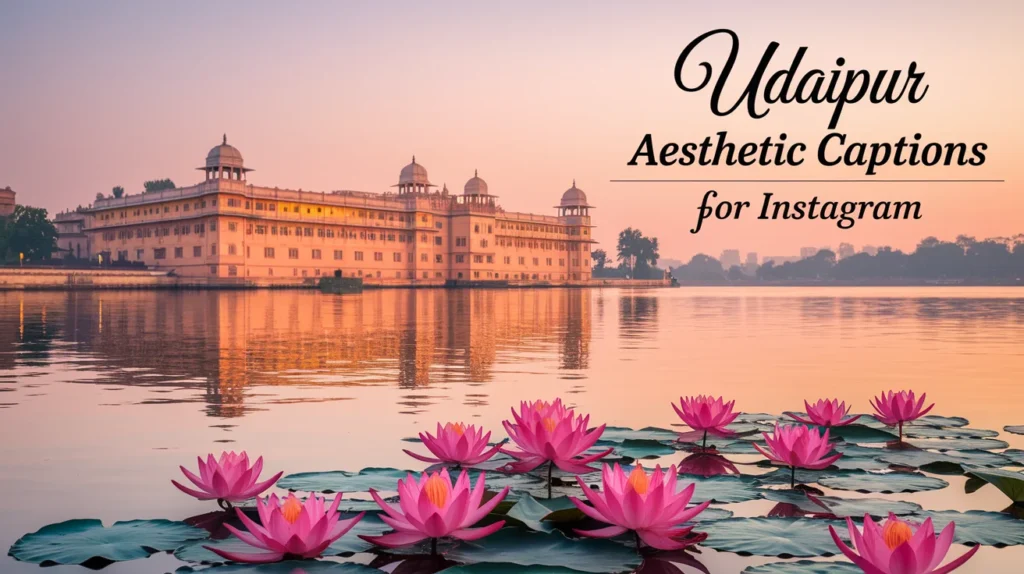 Udaipur Aesthetic Captions For Instagram