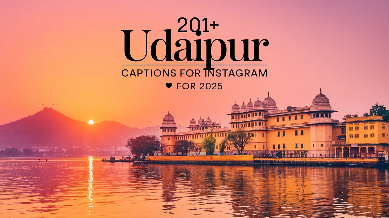 Udaipur Captions