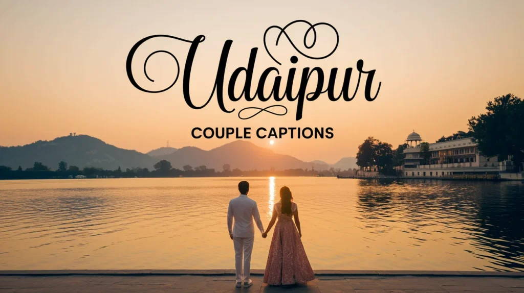 Udaipur Couple Captions