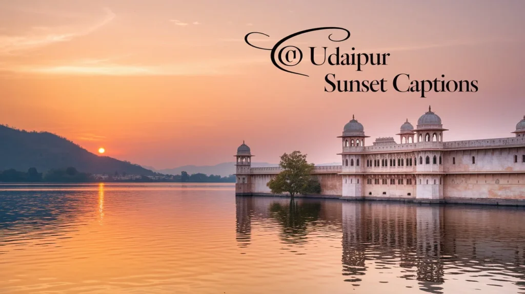Udaipur Sunset Captions