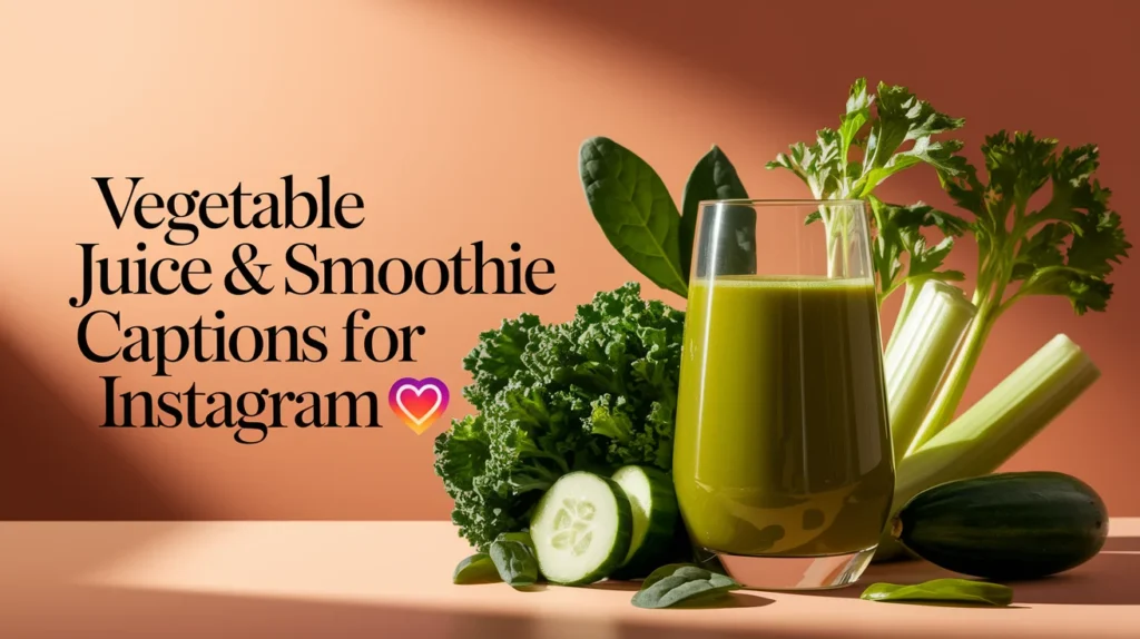 Vegetable Juice & Smoothie Captions For Instagram