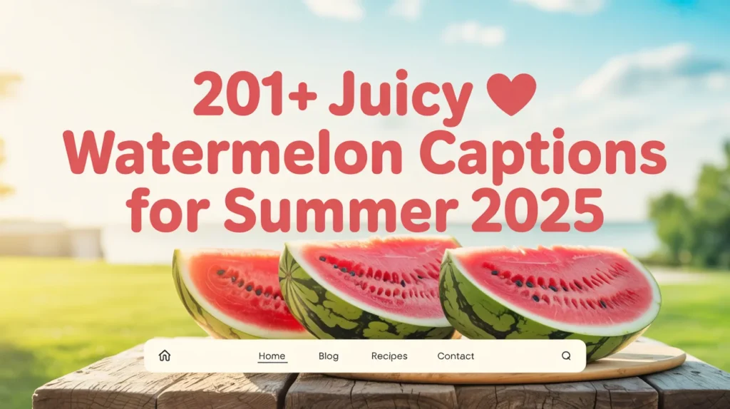 Watermelon Captions for Summer