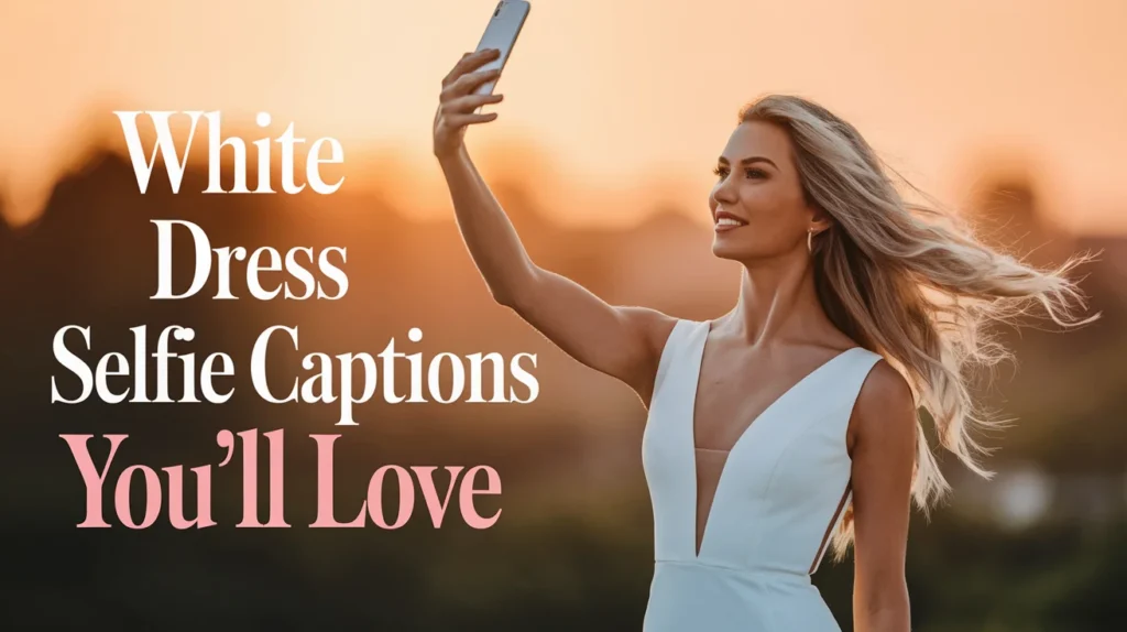 White Dress Selfie Captions Youāll Love
