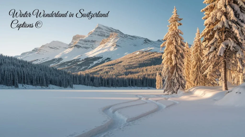 Winter Wonderland in Switzerland Captions