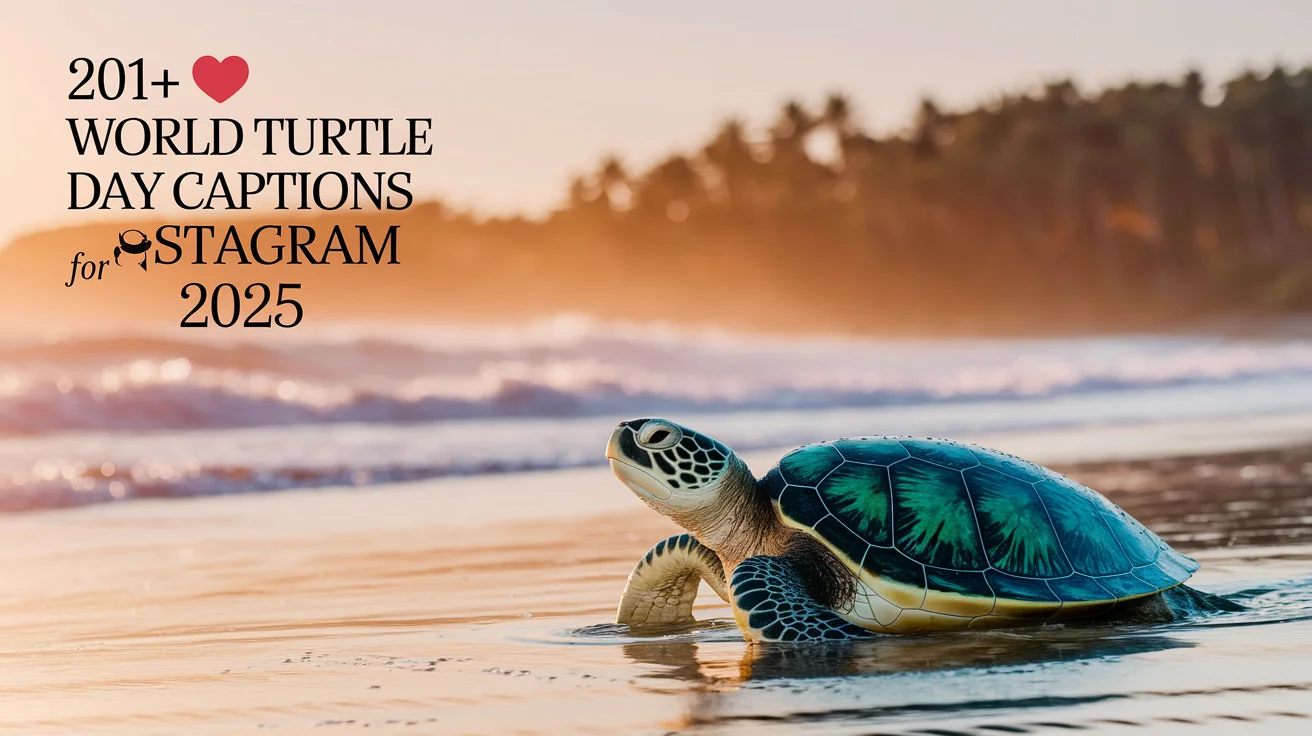 World Turtle Day Captions for Instagram