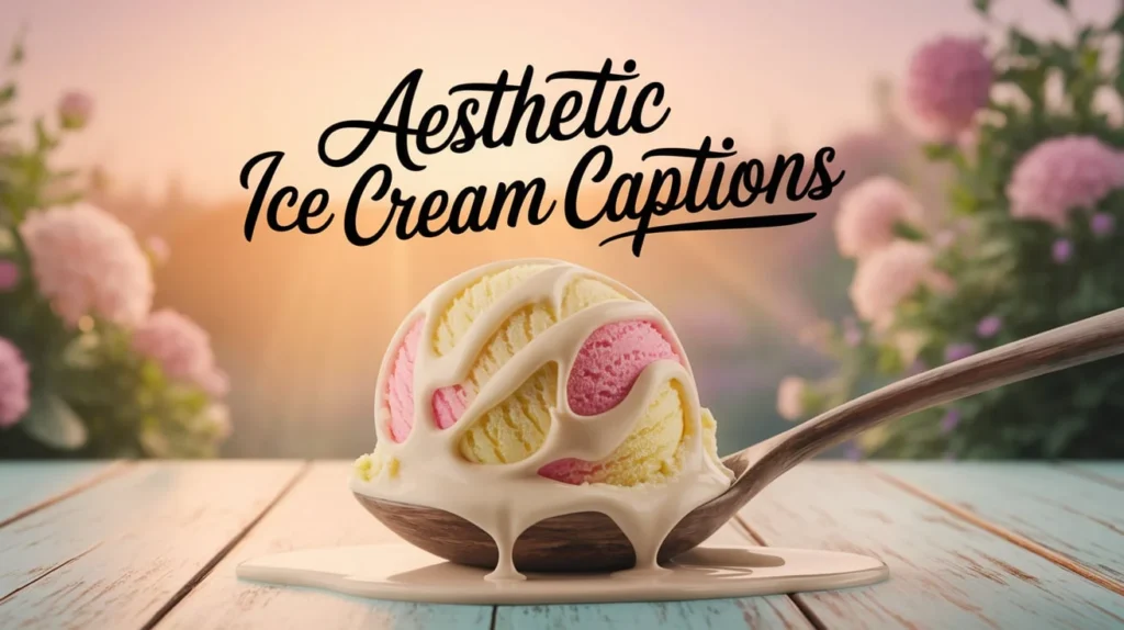 Aesthetic Ice Cream Captions