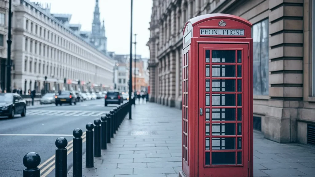 Aesthetic Red Phone Booth Captions for Photos