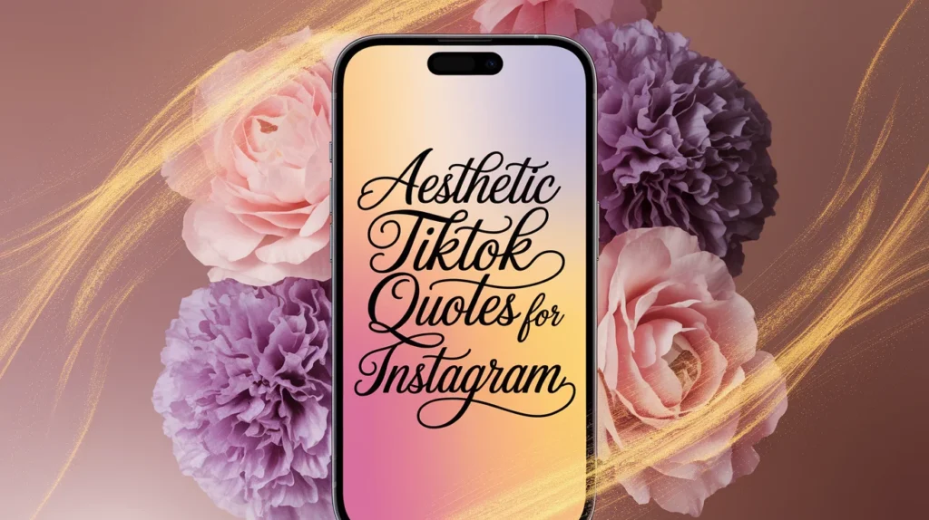 ย Aesthetic TikTok Quotes for Instagram