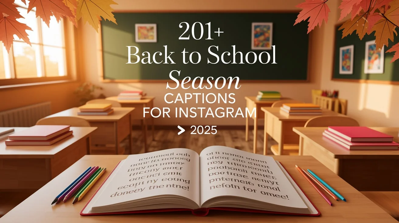 Back to School Season Captions for Instagram