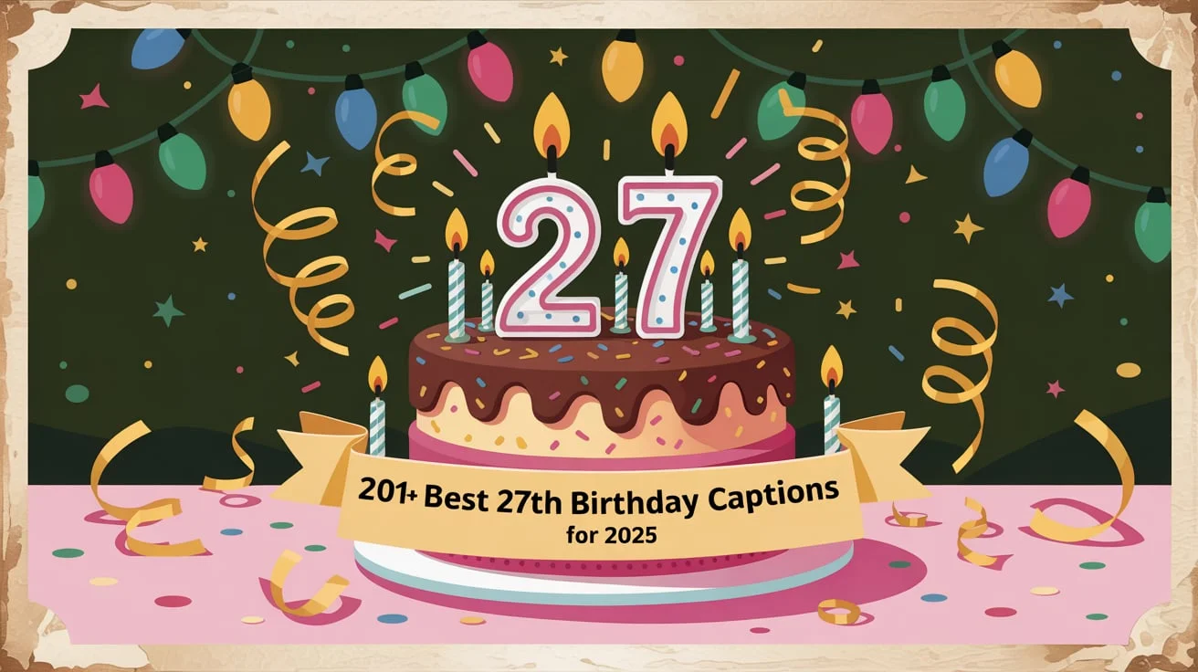 27th Birthday Captions