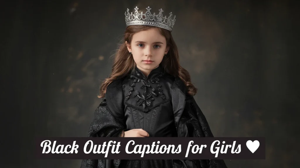 Black Outfit Captions for Girls