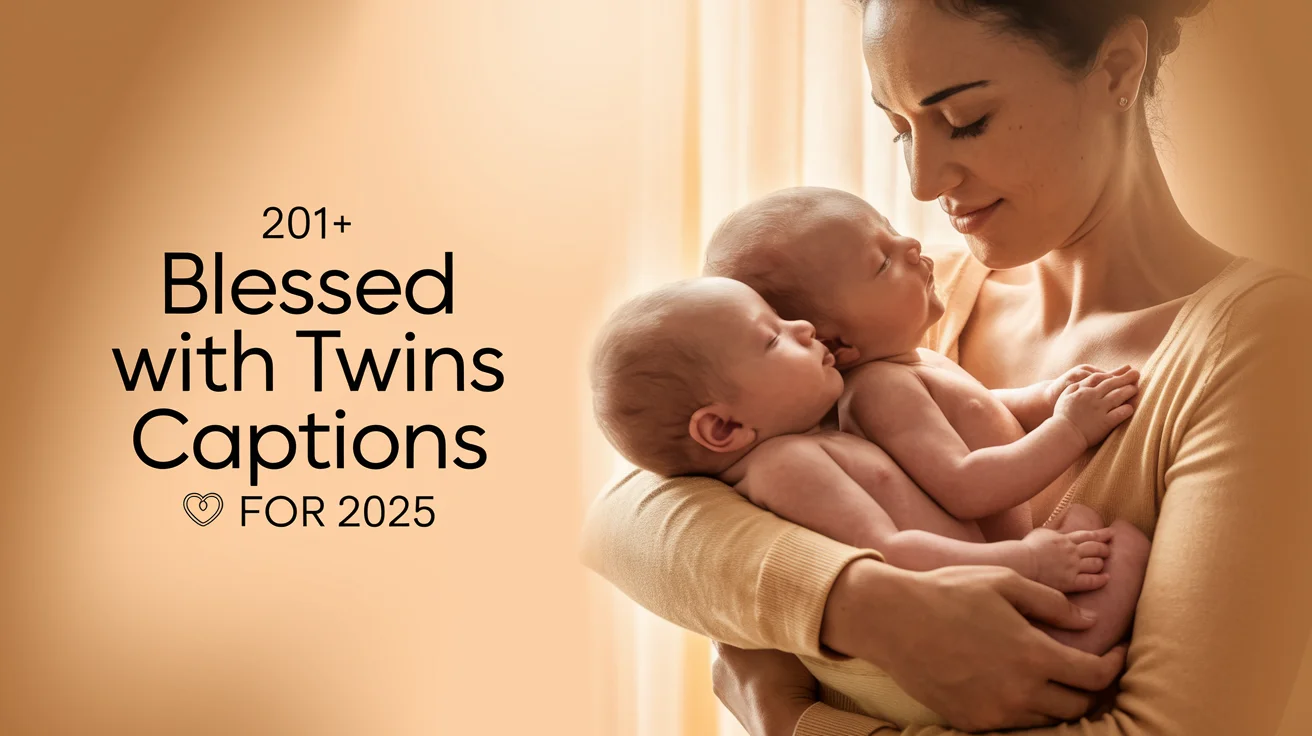Blessed With Twins Captions