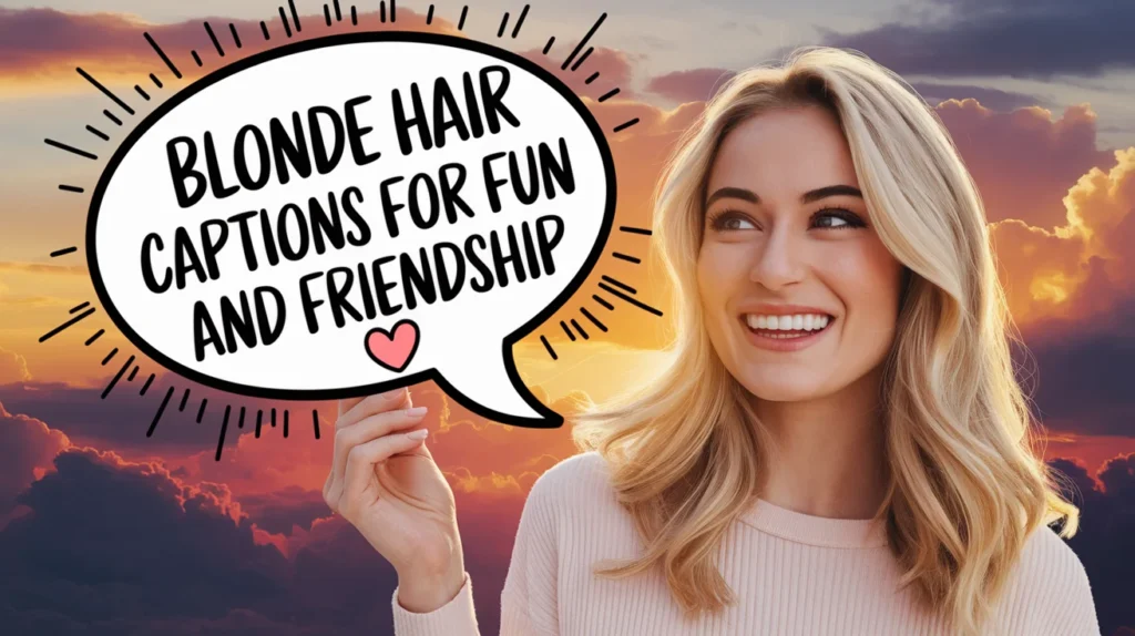Blonde Hair Captions for Fun and Friendship