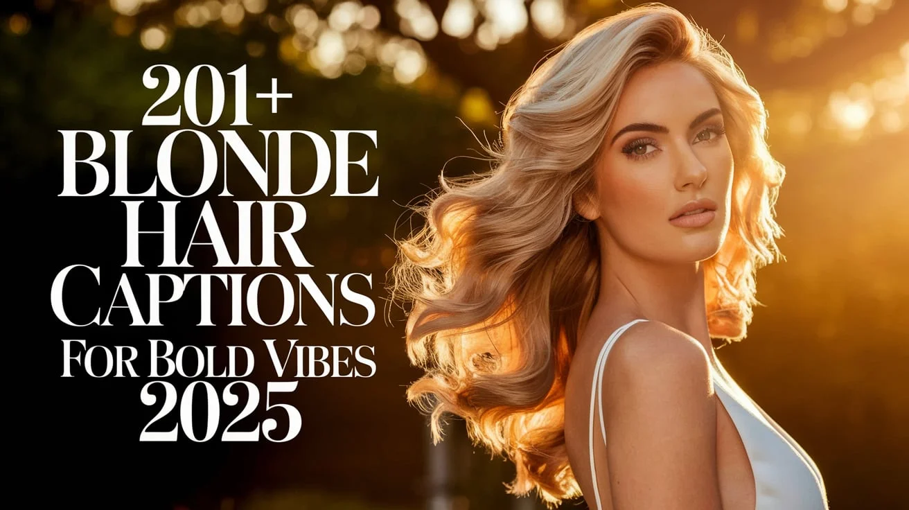 Blonde Hair Captions