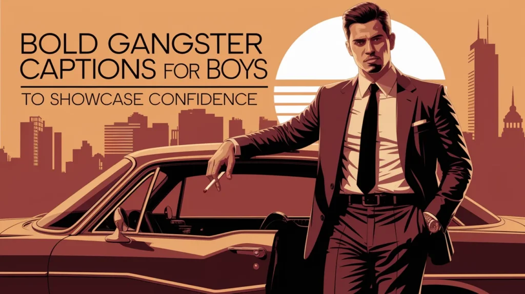 Bold Gangster Captions for Boys to Showcase Confidence