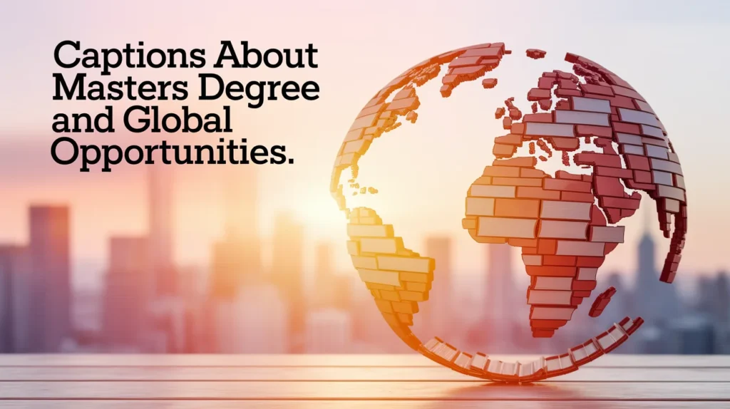 Captions About Masters Degree and Global Opportunities