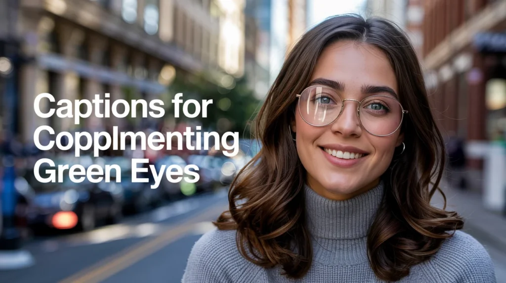 Captions for Complimenting Green Eyes