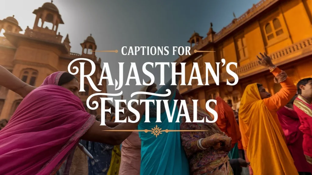 Captions for Rajasthan’s Festivals