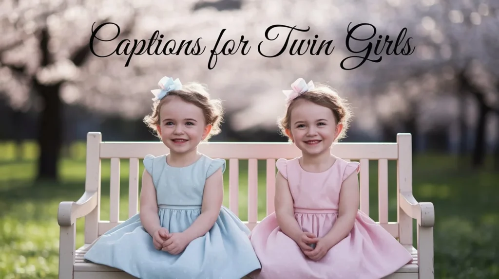 Captions for Twin Girls