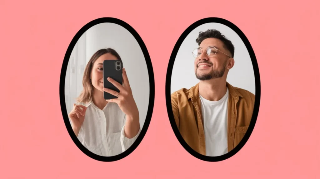 Couple Mirror Selfie Captions for Instagram