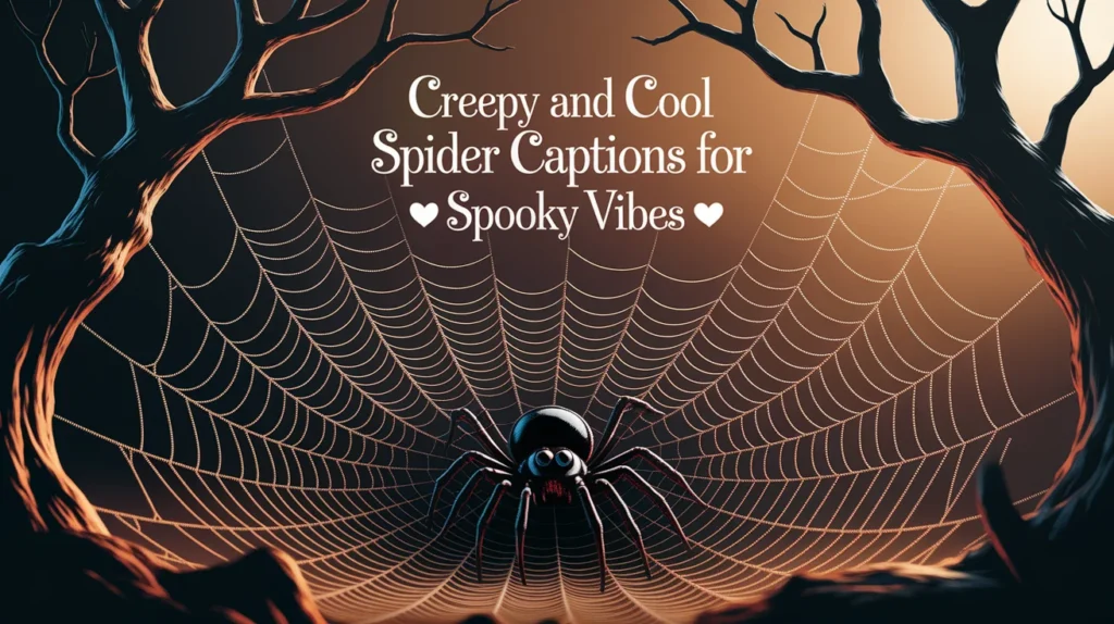 Creepy and Cool Spider Captions for Spooky Vibes