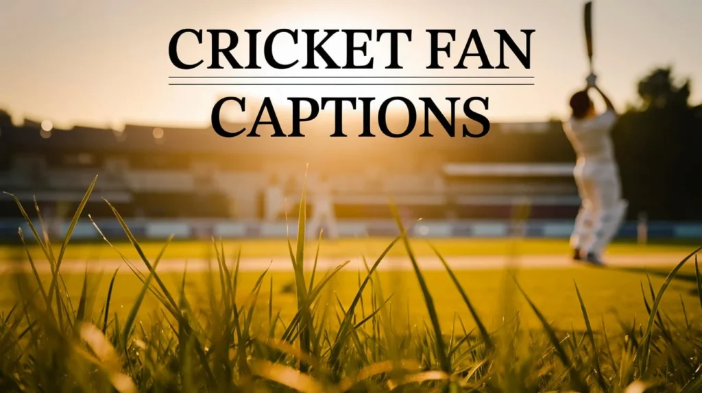 Cricket Fan Captions