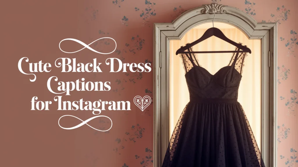 Cute Black Dress Captions for Instagram