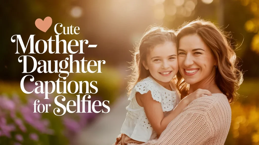 Cute Mother-Daughter Captions for Selfies