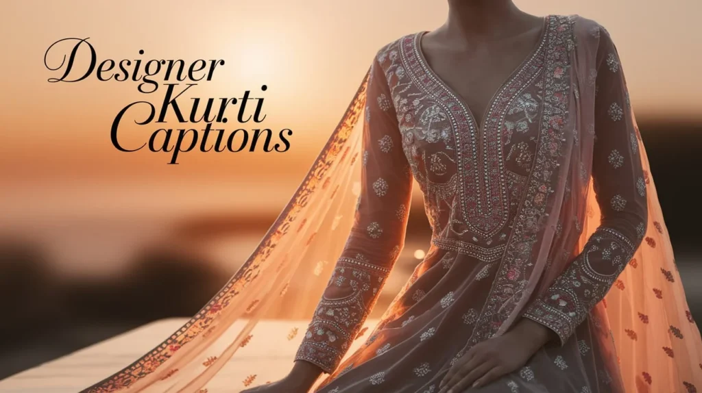 Designer Kurti Captions