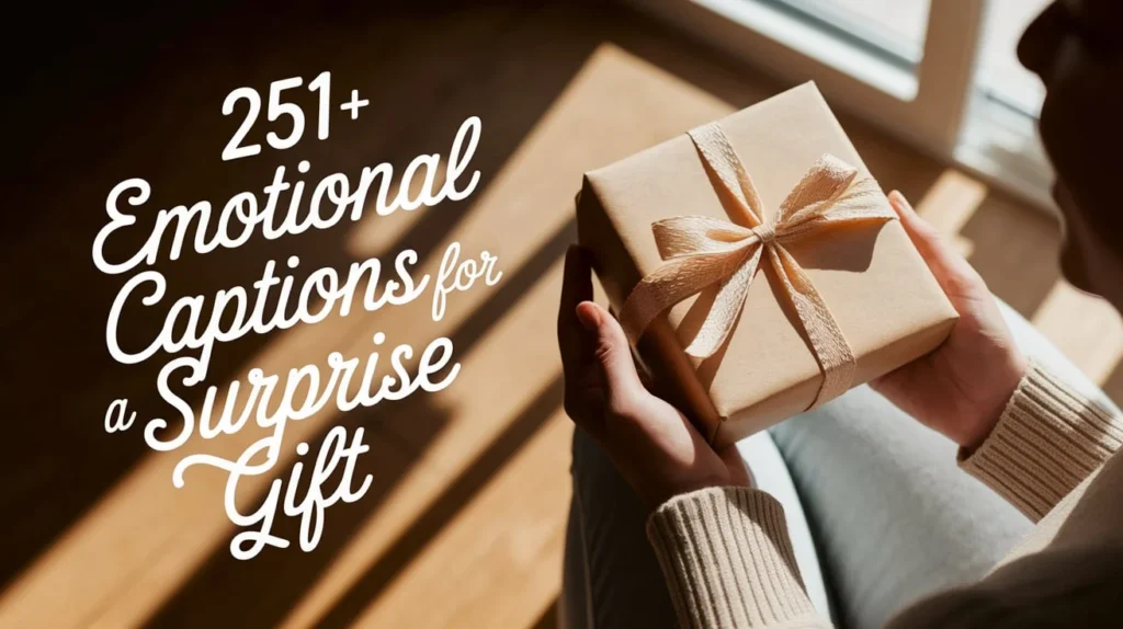 Emotional Captions for a Surprise Gift