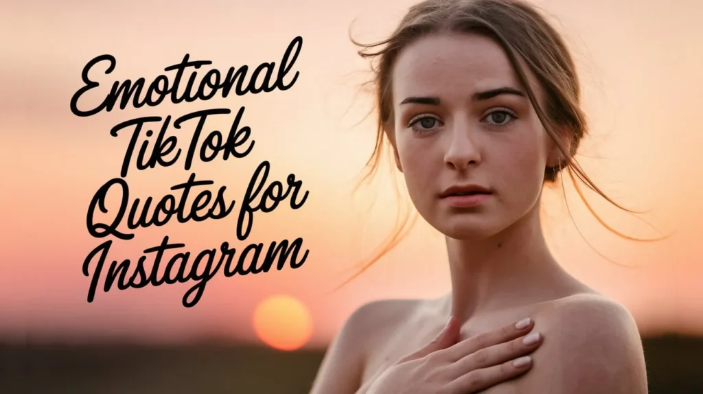 Emotional TikTok Quotes for Instagram
