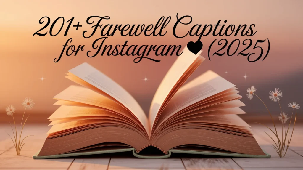Farewell Captions for Instagram