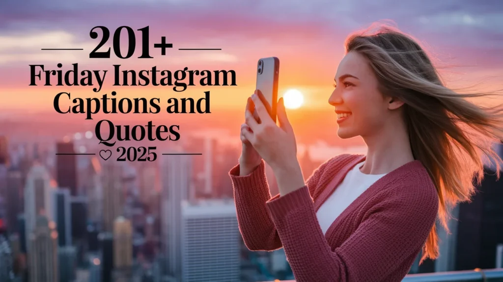 Friday Instagram Captions and Quotes