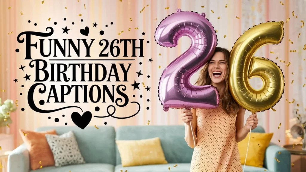 Funny 26th Birthday Captions