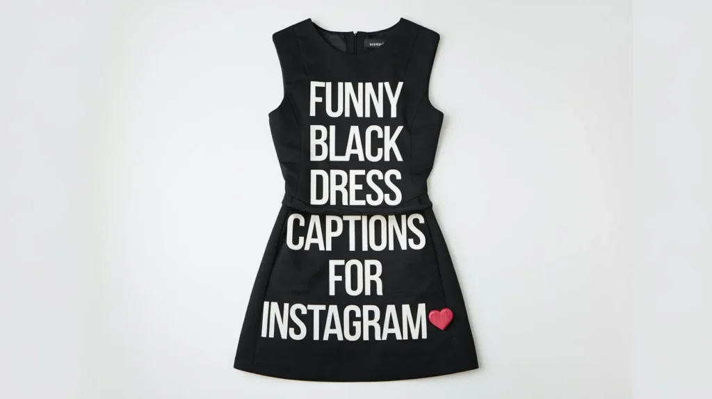 Funny Black Dress Captions for Instagram