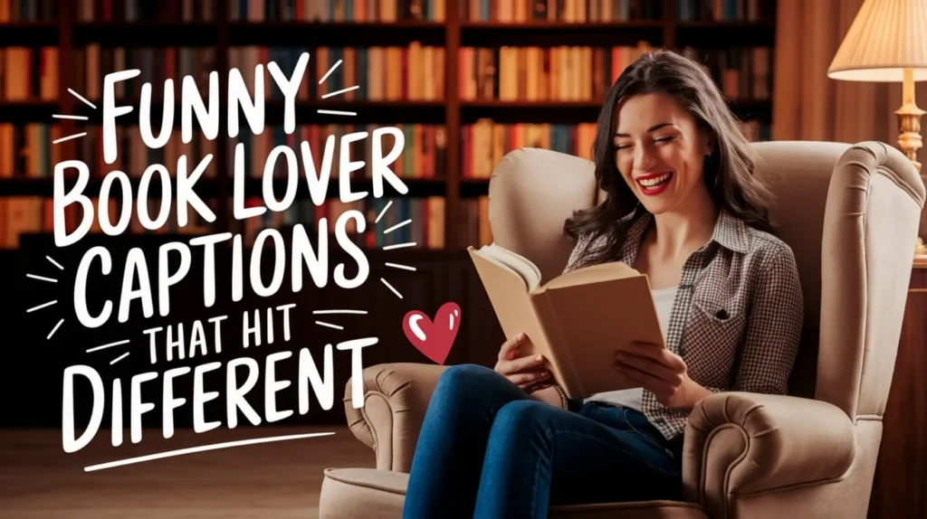 Funny Book Lover Captions That Hit Different