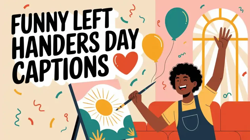 Funny Left Handers Day Captions