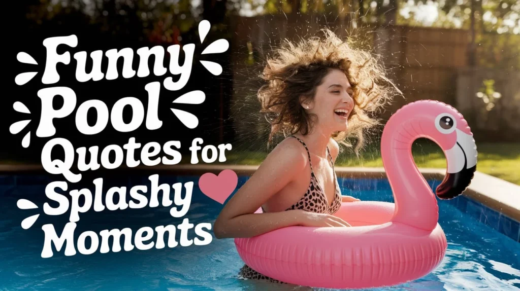 Funny Pool Quotes for Splashy Moments