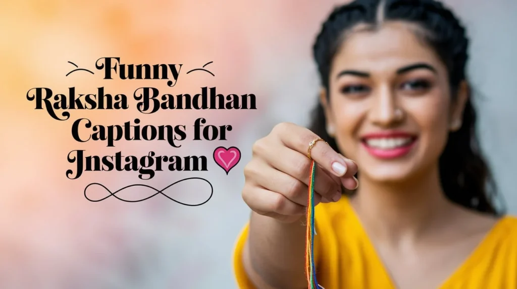 Funny Raksha Bandhan Captions for Instagram