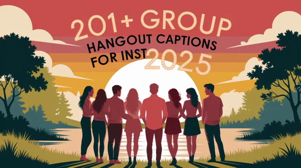 Group Hangout Captions for Instagram
