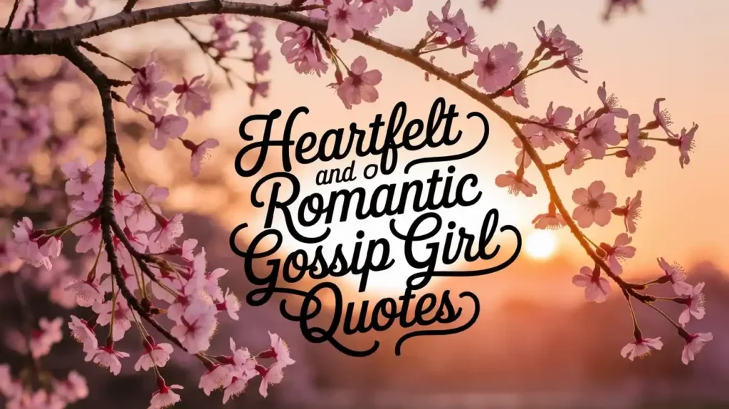 Heartfelt and Romantic Gossip Girl Quotes