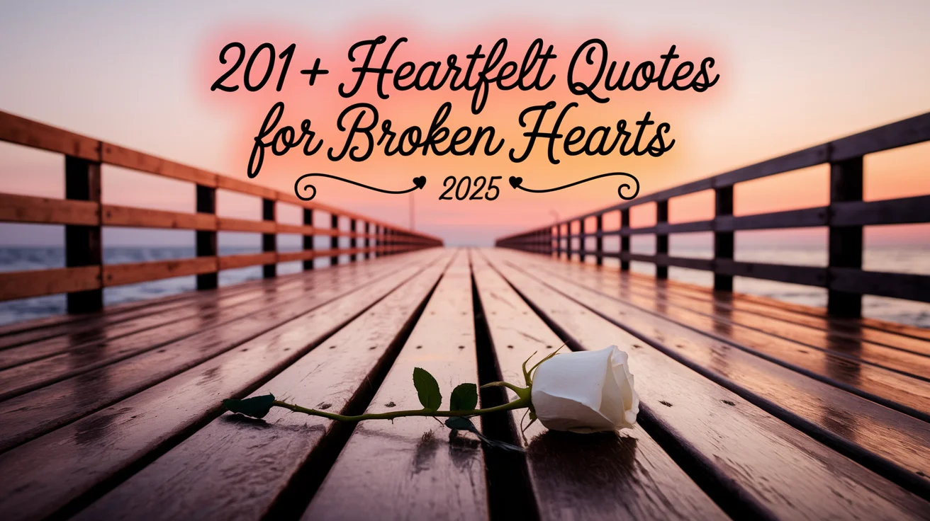 Heartfelt Quotes for Broken Hearts