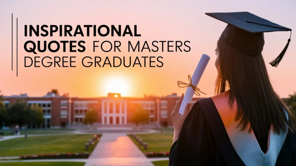 Inspirational Quotes for Masters Degree Graduates