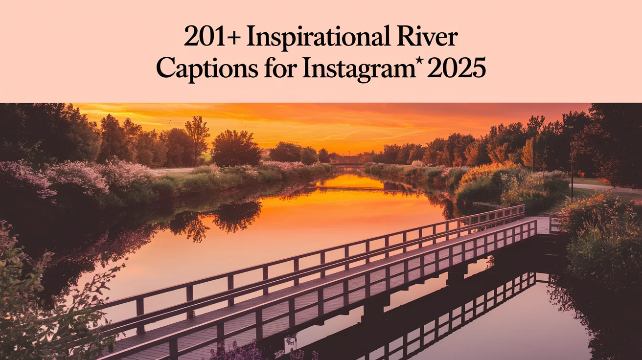 Inspirational River Captions for Instagram