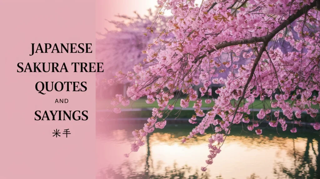 Japanese Sakura Tree Quotes and Sayings