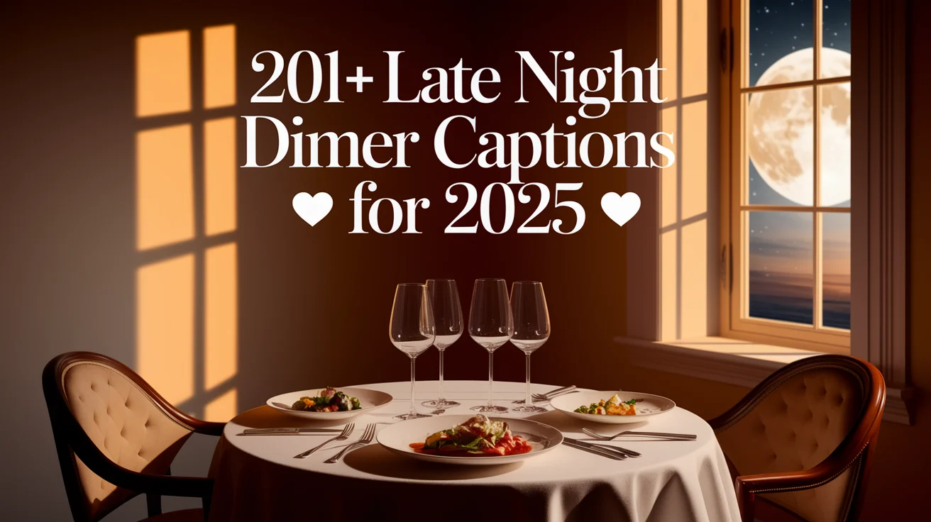Late Night Dinner Captions