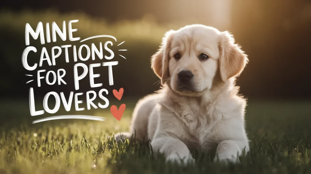 Mine Captions for Pet Lovers