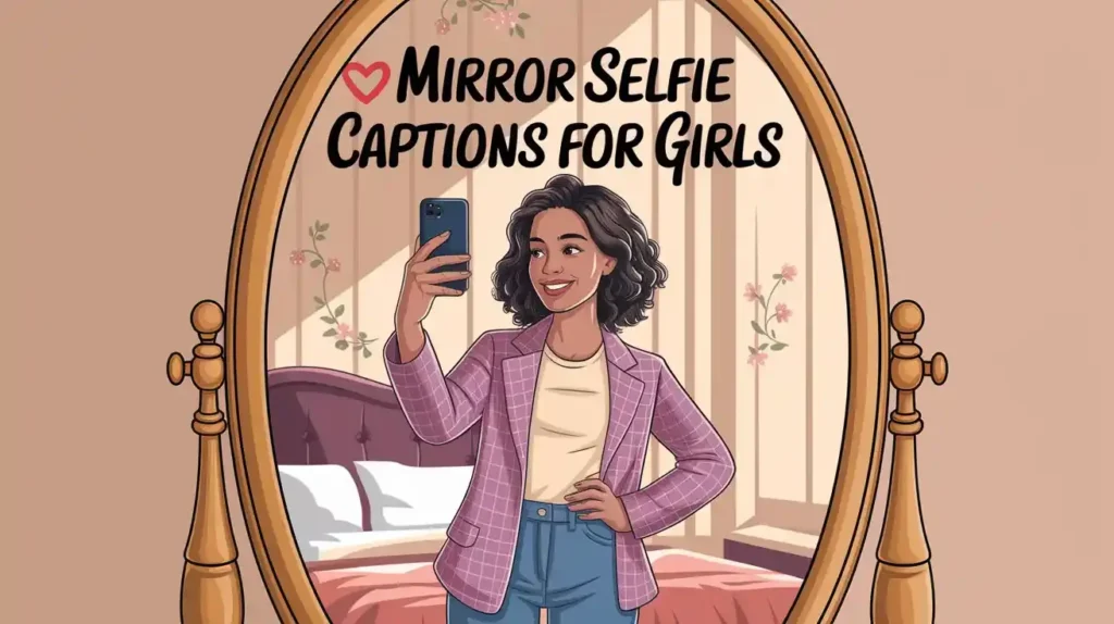 Mirror Selfie Captions for Girls