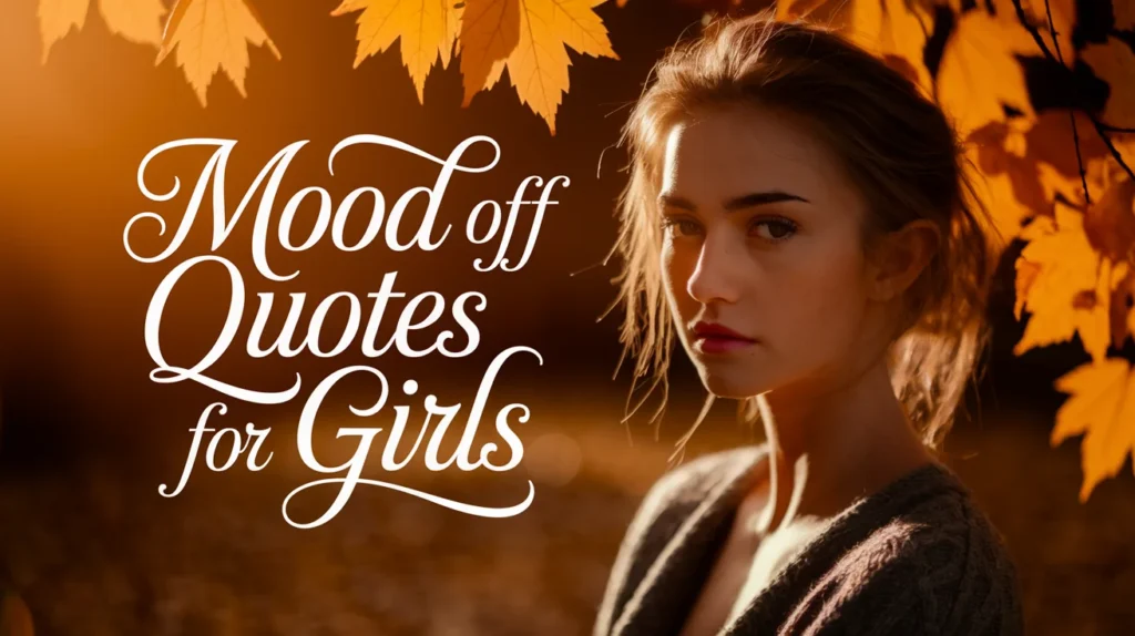 Mood Off Quotes for Girls